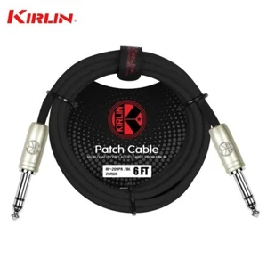 Kirlin 6FT 1/4" TRS Plug to Same 20AWG Stereo Patch Cable AP-209 PR-06 - Picture 1 of 1