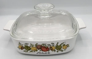 Corning Ware A-1-B 1 qt baking dish with lid.  L'Echalote pattern. - Picture 1 of 5