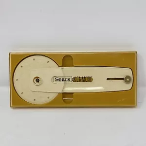 Vintage Sears Kenmore Button Holer Attachment Gauge Guide With Case - Picture 1 of 15