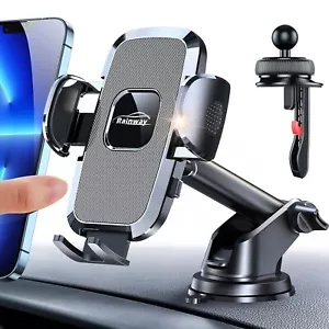 Car Phone Holder 360° Rotatable Suction Dashboard Windscreen Universal Mount - Picture 1 of 12