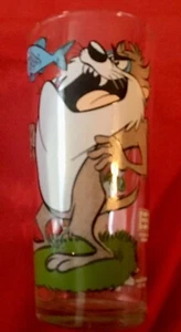 Vintage Taz and Porky Pig 1976 Pepsi Collector Series Glass - Picture 1 of 3
