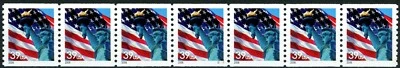Lady Liberty 39 Cent Denominated Water-Activated PNC7 Plate S1111 MNH Scott 3967 - Image 1 of 2