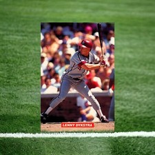 Philadelphia Phillies Vintage 1991 Lenny Dykstra #4 Medford Foods Baseball Card