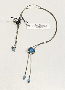 NWT Artisan Noa Zuman Opal Sterling Silver .925 Necklace 16” - Picture 1 of 5