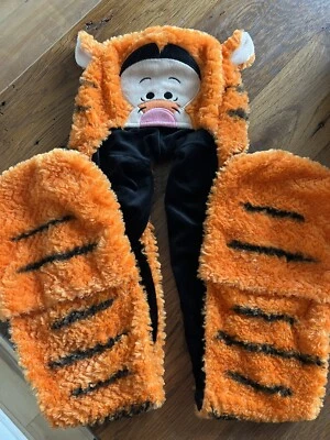 Sombrero de tigre de felpa de los parques de Disney bufanda guantes jóvenes raro retirado Winnie The Pooh Foto 1 de 4