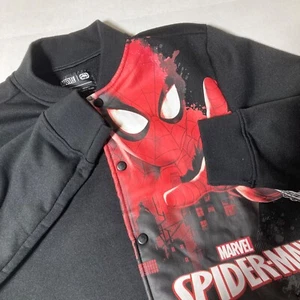 Marvel Ecko Unltd Mens Spiderman Sensory Fleece Varsity Type Jacket Size Medium - Picture 1 of 10