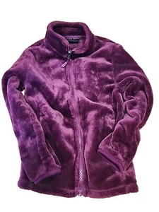 32 Heat XS 5/6 Fleece Jacket Full Zip Pocket Girls Kids Purple - Picture 1 of 5