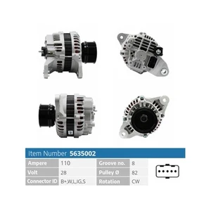 Alternator EB1914Q A004TR5593ZT A4TR5591ZT A4TR5593 A4TR5591AM A4TR5593AM - Picture 1 of 2