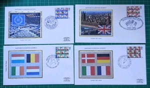 1979 EEC European Assembly Election Colorano Set of 4 FDC - Picture 1 of 2