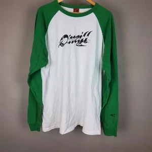 O’Neill Men's Size 2XL White and Green Long Sleeve Shirt - Picture 1 of 7
