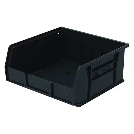 Akro-Mils 30235Black Hang & Stack Storage Bin, Plastic, Black, 5 In H, 11 In W, - Image 1 of 1