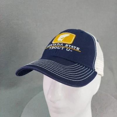 Gorra gorra de fieltro camionero bordado trucha U de la Universidad Estatal de Montana Foto 1 de 4