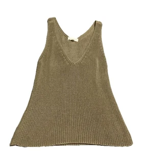 Newbury Kustom Open Knit Deep V Sweater Size SM Coastal Boho Summer Sleeveless - Picture 1 of 10