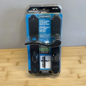 New Wright Premier Storm Door Keyed Locking Adjustable Mortise Lever MatteBlack - Picture 1 of 4