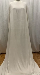 100% Rare Texture Square Weave Raw Silk Noil Ivory Fabric 4.75 Yds. Long 46"Wide - Picture 1 of 11