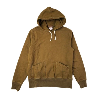 Sudadera con Capucha Wallace & Barnes Para Hombre Mediana Verde Heritage Polar Sudadera J CREW Foto 1 de 4