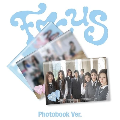 HEARTS2HEARTS FOCUS 1st Mini Album PHOTO BOOK Ver./CD+Book+Sticker+3 Card+Poster - Image 1 of 4