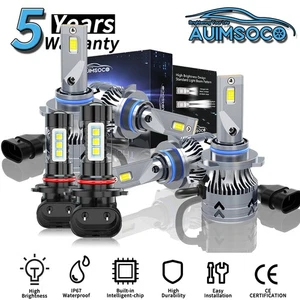 6Pcs LED Headlight Kit + Fog Light Bulbs For GMC Sierra 1500 HD 2003 2005-2006 - Picture 1 of 15