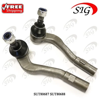 Extremidades externas da haste de amarração esquerda e direita para Mercedes-Benz CLK320 2003-2005 2 peças - Imagem 1 de 4