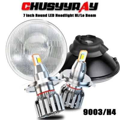 Faro proyector redondo LED H6024 6000k para camión Freightliner FL112 7" pulgadas Foto 1 de 4