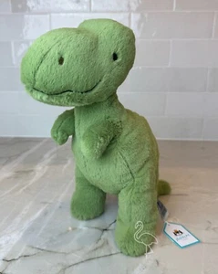Jellycat Fossilly T Rex Medium - NWT New w Tags Green Dino Dinosaur - Authentic - Picture 1 of 9