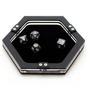 C4Labs-5.5″ x 7″ Hexagon Dice Tray – Umbra Padded Velvet - Picture 1 of 2
