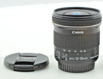 【Probado】 Lente Canon EF-S 10-18mm f/4.5-5.6 IS STM de JAPÓN [Casi COMO NUEVA] - Imagen 1 de 4