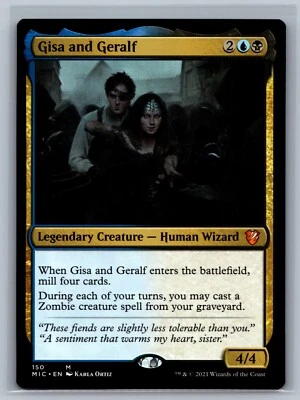 Magic MTG Commander: Innistrad: Midnight Hunt Gisa and Geralf #150 TCG CCG - Image 1 of 2