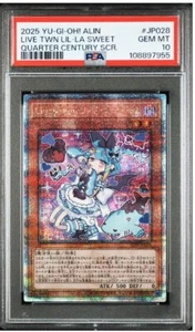 PSA 10 LIVE TWIN LIL-LA SWEET QUARTER CENTURY YU-GI-OH JP028 SCR 2025 Japan - Picture 1 of 2