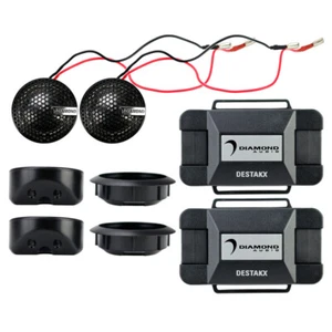 Tweeters de componente de cúpula de aluminio de 1" Diamond Audio DESTAK con cruces NUEVOS - Imagen 1 de 8
