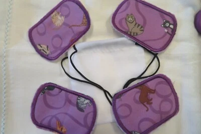 Makeup remover Reusable ecofriendly wipes - cat design + Bamboo Towel - Image 1 of 4