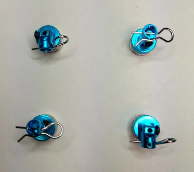  4 Stk. 15mm Magnet Karosseriehalter Blau  Aluminium Karohalteset  - Bild 1 von 4