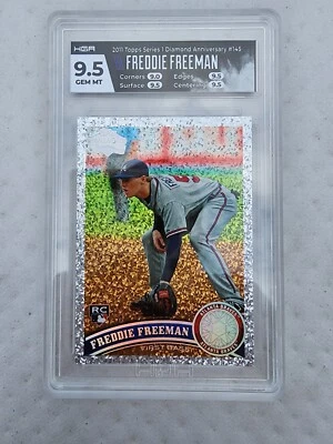 2011 Topps Diamond Anniversary Freddie Freeman HGA 9,5 novato #145 Foto 1 de 3