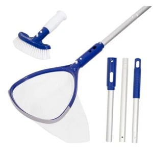 Pool, Spa, Hot Tub Skimmer Net & Brush with Grip Handle & 33" Aluminum Pool - Picture 1 of 7
