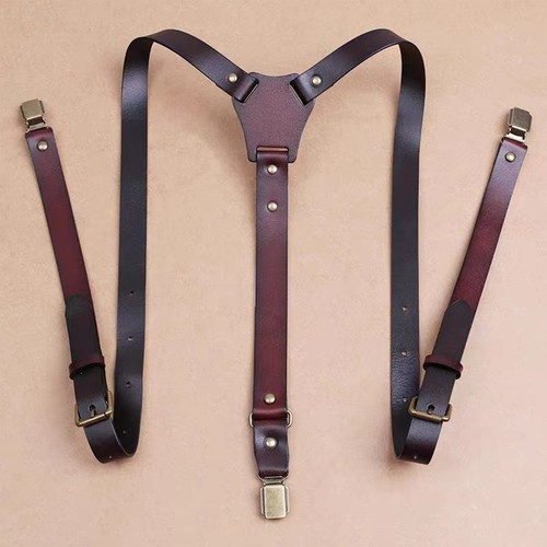 Mens Straps Belts Elastic Clothes Accessories Strong Suspenders Y-shaped Hooks