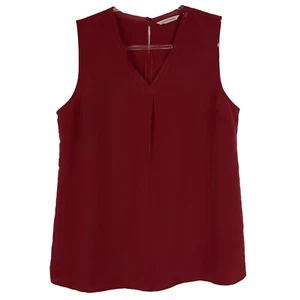 Soft Surroundings Large Dark Red Sleeveless Top Women - Picture 1 of 5