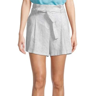 Worthington Women's MidRise Pull-On Short Skirt Size 12 Color Gray/White New - Image 1 of 4