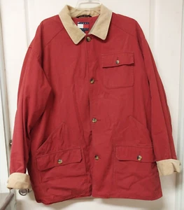 Abrigo de granero rojo Tommy Hilfiger para mujer - algodón aislado talla grande - ¡muy bonito! - Imagen 1 de 23