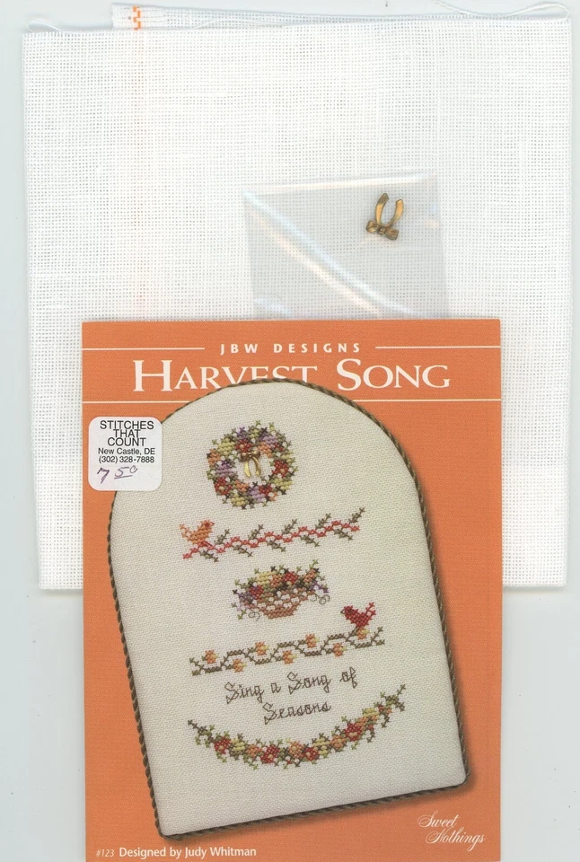 JBW Designs Sweet Nothings Harvest Song Charm Linen Counted Cross Stitch - Image 1 of 1