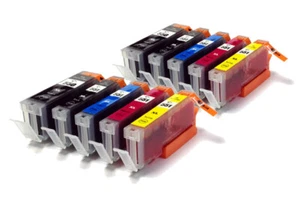 10 cartuchos de tinta compatibles para MG5450 MG5550 MG6350 MG6450 MG7150 MG7550 - Imagen 1 de 1