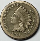 1861 INDIAN HEAD PENNY G DETAILS TYP MÜNZE #454