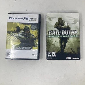 Counter-Strike: Source and Call of Duty 4 Modern Warfare CoD MW pc rom bundle - Picture 1 of 6