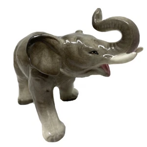 Vintage Porcelain Nippon Yoko Boeki Ceramic Elephant Figurine Midcentury - Picture 1 of 11
