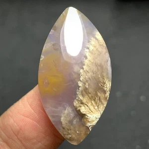 Natural Plume Agate 31x16x5.5mm High Quality Cabochon 19.5 ct - Picture 1 of 7