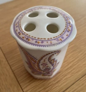PHEONOX home Furnishings English Fine Bone China 4"Toothbrush Holder bathroom - Picture 1 of 10