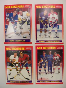 4 1991 Score NHL Brothers NHL Hockey Cards Sutter, Mullen, Courtnall, Turgeon - Bild 1 von 7