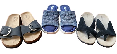 Лот из 3 пары женских сандалий LL Bean, Ryka, и стиль и Co подержанные размер 7 - Изображение 1 из 4