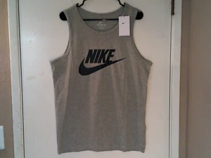 NUEVA ROPA DEPORTIVA "Futura Icon Tank Top" HOMBRE GRIS NEGRO MEDIANO AR4991-063 - Imagen 1 de 6