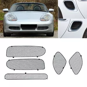 5pcs Black Front Bumper Grille Grill Set for Porsche for Boxster 986 1997-2002 - Picture 1 of 15