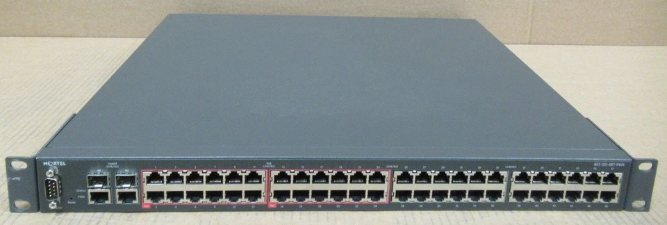 Nortel BES120-48T-PWR 24x 100 Mbps 24x PoE Ports 2x SFP Business Ethernet Switch - Image 1 of 4